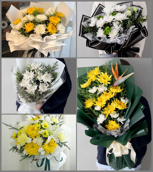 浙江省丽水云和县白龙山街道黄水碓村白事花束代送